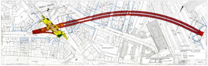 Lageplan Steintor und Hbf.-Unterfahrung, D 207a/107