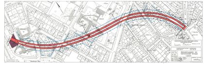 Lageplan Vortrieb Weissekreuzplatz bis Vahrenwalder Str., B 211/133