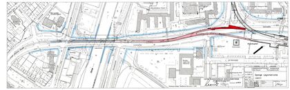 Lageplan Spange Legionsbrücke, A 299/121