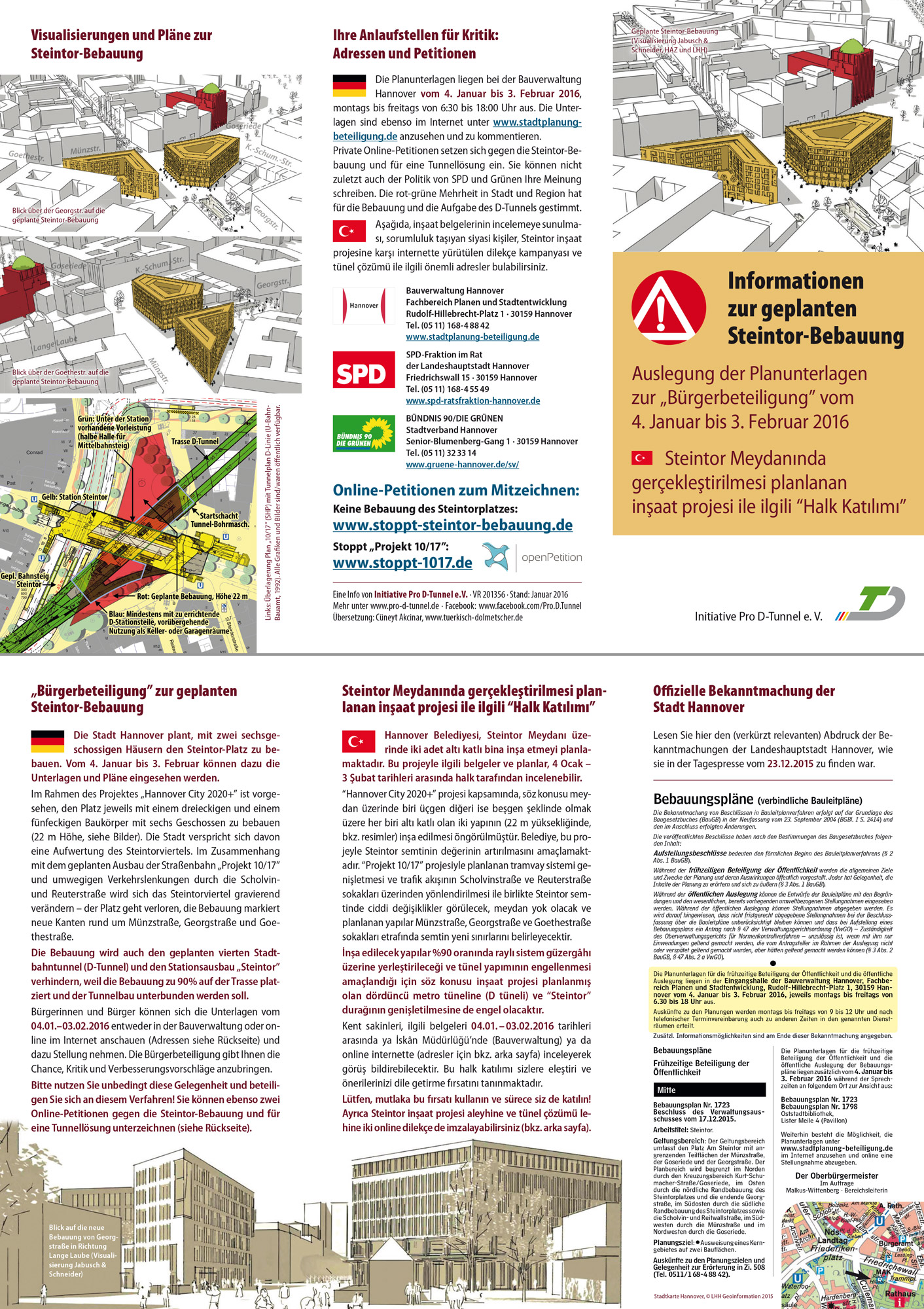 Info-Flyer Steintor-Bebauung (2016)